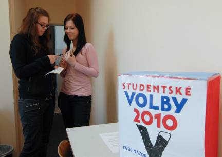 Studentské volby na Anglo-německé obchodní akademii