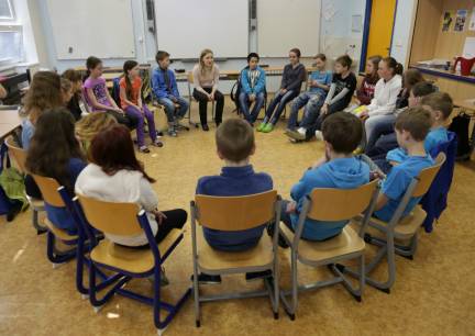 Žáci z Brušperku debatují o filmu Babička Lien.