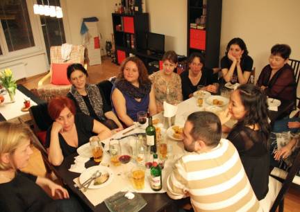 Neformální večere účastníků setkání.