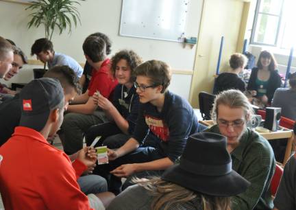 aktivity se studenty z Montessori školy v Drážďanech