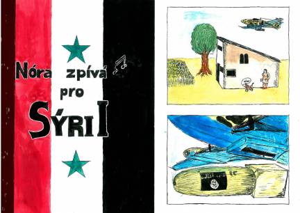 Komiks o filmu Nora zpívá pro Sýrii