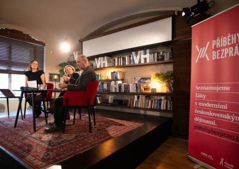 Debatu v Knihovně Václava Havla moderovala Marie Bastlová. 